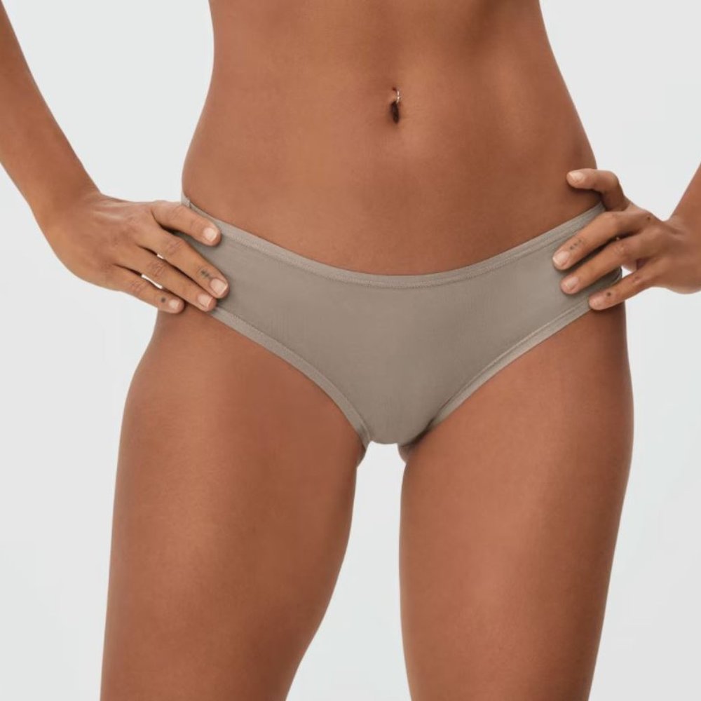 Everlane Cotton Bikini Underwear (4) - Nude XL